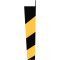 Crash guard angle | made of aluminium plate | indicating left | yellow / black